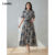 Lovito Vestido Casual Feminino Estampado Tribal L113MD152