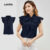 Lovito Blusa De Verão Feminina Em Renda E Babados L123ED065