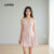 Lovito Conjunto Saia Feminina Plissada Lisa e Sofisticada L128ED403