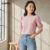 Lovito Blusa Feminina Lisa Plissada Elegante L89ED061