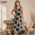 Lovito Refine Vestido Básico Feminino Listrado Para Mulheres LBL17420