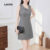 Lovito Vestido Feminino Elegante Assimétrico Primavera/Verão L143EDD597