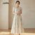 Lovito Vestido Boho – Vestido Suave e Confortável para Primavera/verão para mulheres L137ED482