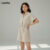 Lovito Macacão Feminino Casual Com Zíper Simples LNM72054