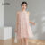 Lovito Refine Vestido Casual Feminino Com Franjas Lisas L106AD483