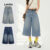 Lovito Jeans Casual para Mulheres com Bolso Simples Outono Inverno L117AD091