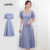 Lovito Refine Vestido Feminino Elegante Cruzado Verão Primavera LBL22497