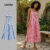 Lovito Vestido Feminino Boho Estampado Tribal com Borla LBL17610