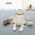 Lovito Body elegante com estampa floral plissada e franzida para bebê LNA960012