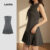 Lovito Vestido Feminino Casual Liso com Laço – LNA71500
