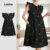 Lovito Vestido Feminino Floral com Laço Frontal e Manga Babado para Primavera/Verão – Casual e Confortável L117AD063
