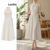Lovito Vestido Feminino Liso Plissado Estilo Elegante L95ED099