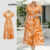 Lovito Vestido Feminino Tropical Com Botões LBL187122