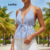 Lovito Regata Feminina Listrada com Franzido, Estilo Boho para Verão/Primavera, Modelo Vintage L114AD122