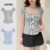 Lovito Blusa Casual Feminina Listrada Botões Pregas Verão Primavera L133AD630