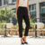 Lovito Calça casual com estrutura de botão liso para mulheres L99ED0296