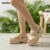 Sandália Feminina Plana Casual Lovito 6cm com Alças Duplas e EVA Antiderrapante LFA59260