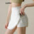 Lovito Short Esportivo Feminino 2 Em 1 para Verão e Primavera LNL95377