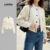 Lovito Jaqueta feminina casual com bolsos lisas LNM75189