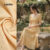 Lovito Vestido Feminino com Pregas Elegantes e Textura Refinada em Amarelo para Primavera/Verão L137LD391