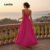 Lovito Vestido Feminino com Zíper Elegante em Rosa e Vermelho para Primavera/Verão L149LD158