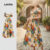 Lovito Vestido Multicolorido com Estrutura Floral Elegante para Mulheres, Linha Cruzada, Primavera/Verão L134LD202