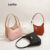 Lovito Bolsa Ombro Feminina Simple Zíper Debaixo Braço Grande Capacidade LFA115813