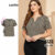 Lovito Blusa Feminina Plus Size Curva Geométrica Elegante LBL16674