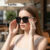 Lovito Óculos De Sol Casuais Óculos De Sol Básicos Lisos Para Mulheres LFA030824