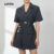 Lovito Cinto feminino casual, simples, versão coreana, elegante e versátil, ideal para mulheres, modelo LFA77512
