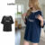 Lovito Blusa Casual Feminina Verão Com Letras Contrastantes E Encadernação LNE29081 (Multicolorido)5