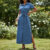 Lovito Vestido Feminino Liso Com Botão e Cinto Frontal Elegante LBL16404