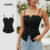 Lovito Regata Feminina Elegante de Botão Liso L131LD1270