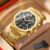 Original CURREN Relógios Masculinos Top Brand Gold Luxo Aço Inoxidável Moda Esportiva Multifuncional Ponteiro Luminoso Quartzo Impermeável Com Caixa 8440 S
